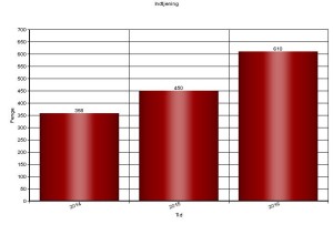 Diagram over indtjening